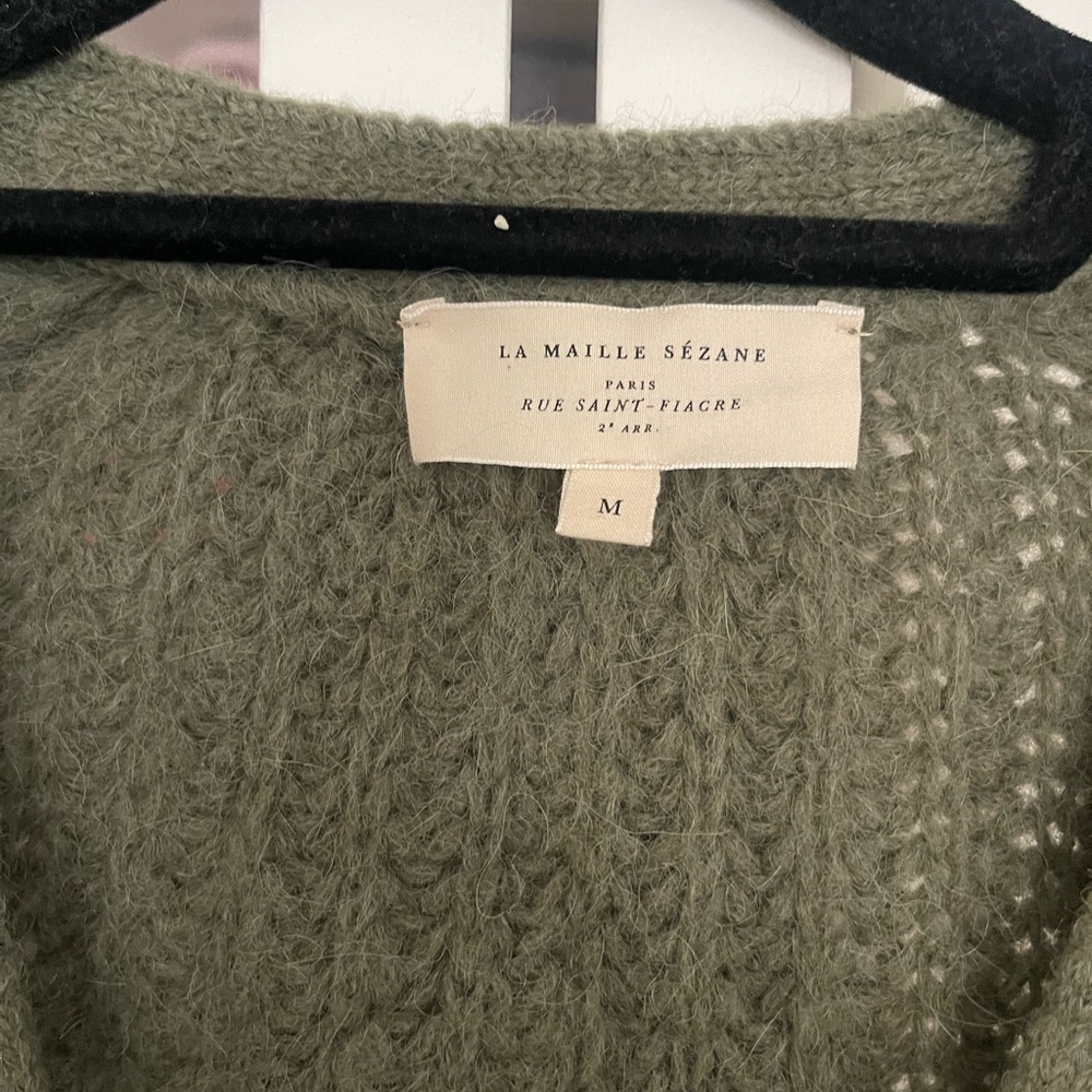 Sezanne green cardigan. La Maille - Picture 2 of 2